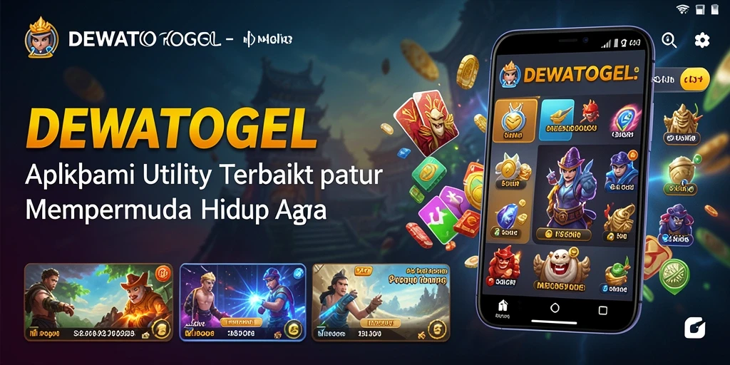 Tampilan utama DEWATOGEL yang menampilkan berbagai fitur Utility.
