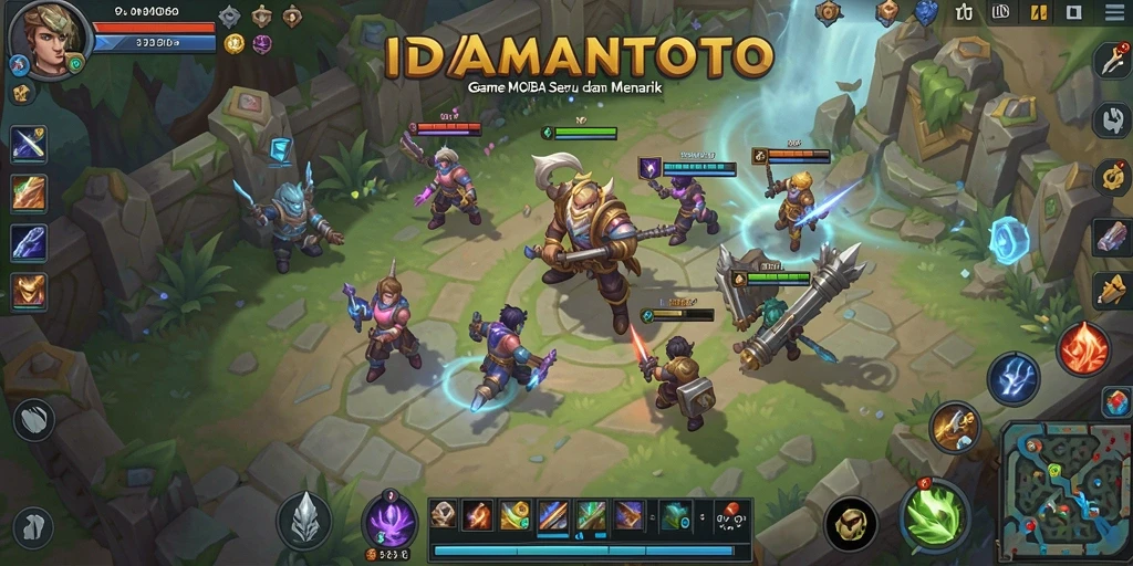 Tampilan gameplay seru dan menarik dari IDAMANTOTO.