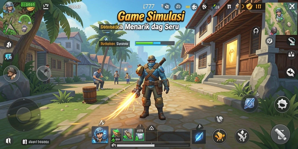 Tampilan gameplay L777 yang menarik dan interaktif dalam simulasi.