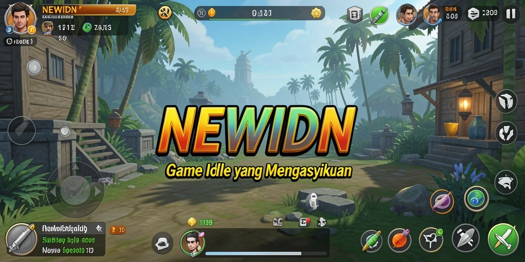 Screenshot menarik dari gameplay NEWIDN dengan grafis yang menawan.