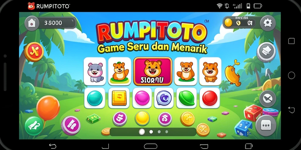 Tampilan gameplay RUMPITOTO yang seru dan mendebarkan.