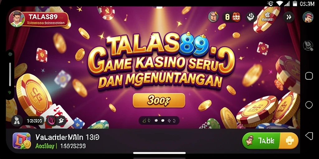 Tampilan gameplay TALAS89 yang memikat dan interaktif.